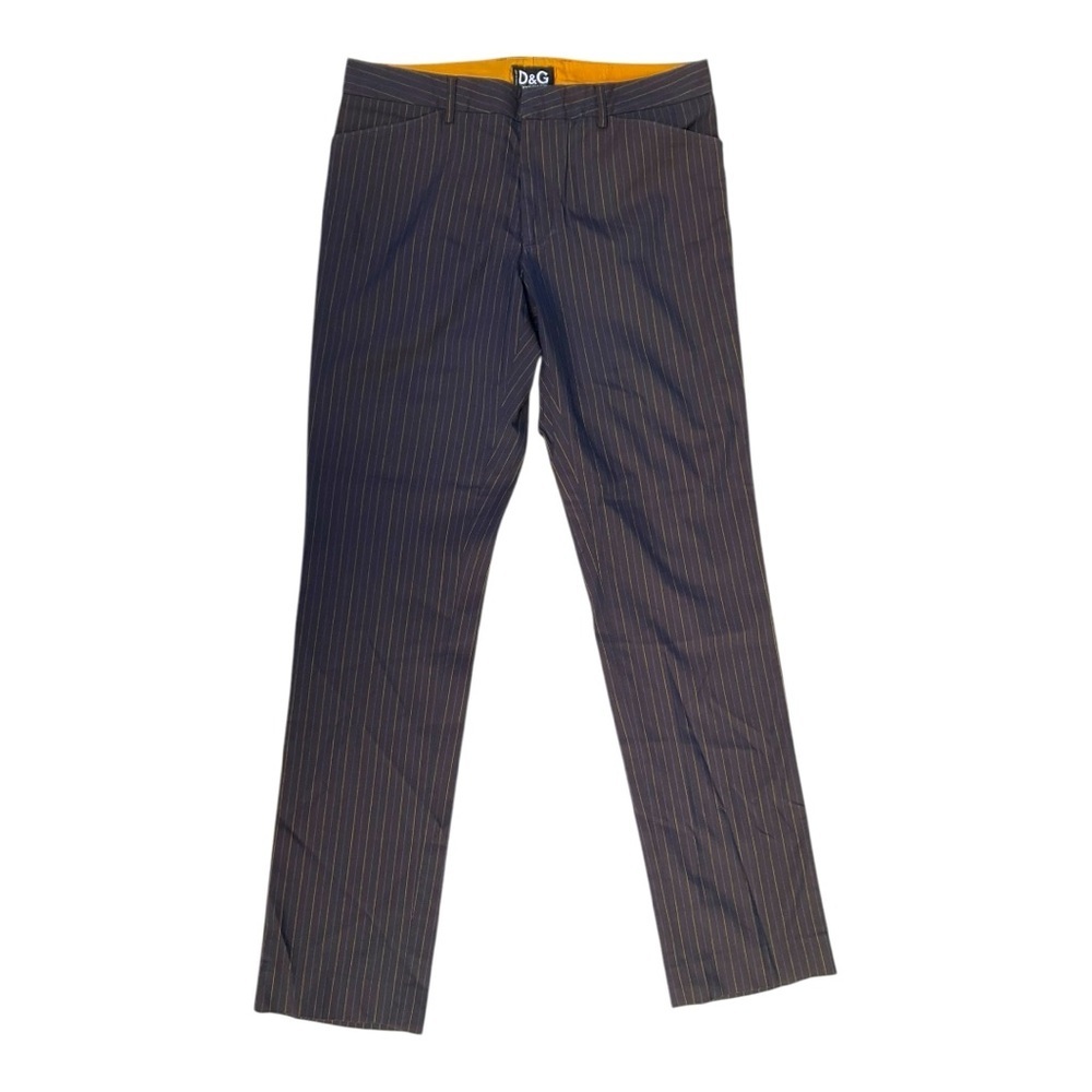 🧨 D&G Dolce & Gabbana Men’s Striped Dress Pants 🇮🇹 Size 52 (36x33) Italy